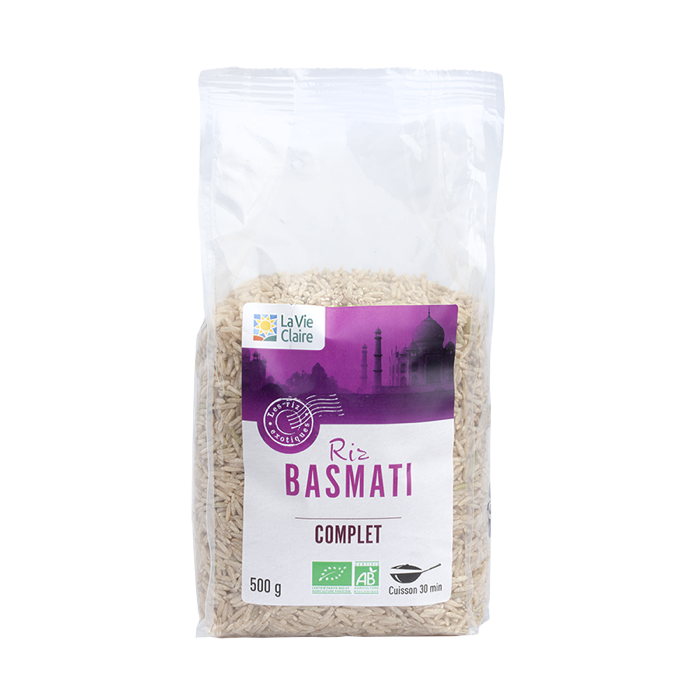 Riz basmati complet 500g - La Vie Claire