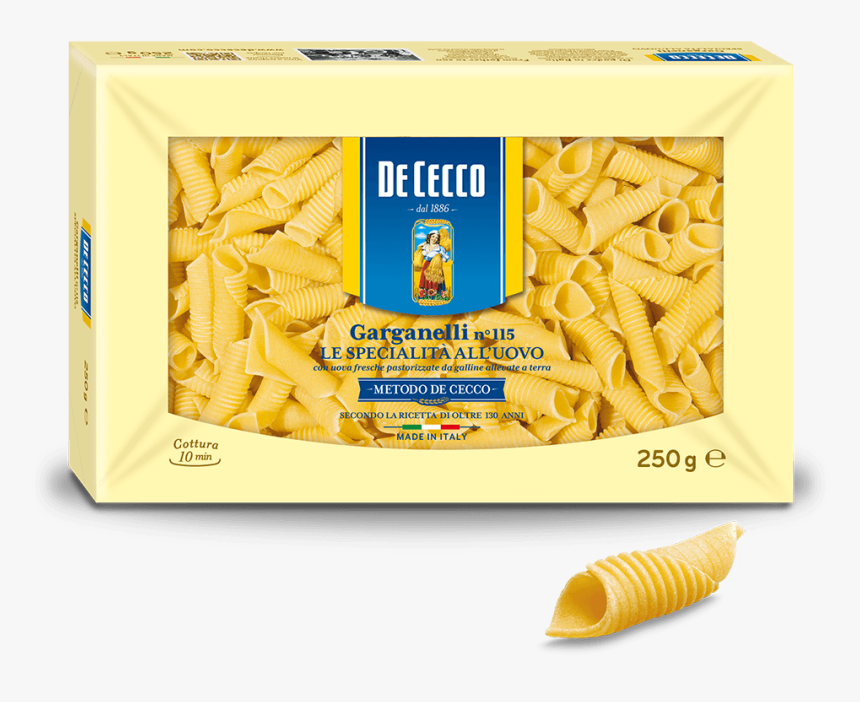 Pâtes garganelli n°115 dececco paquet de 250g