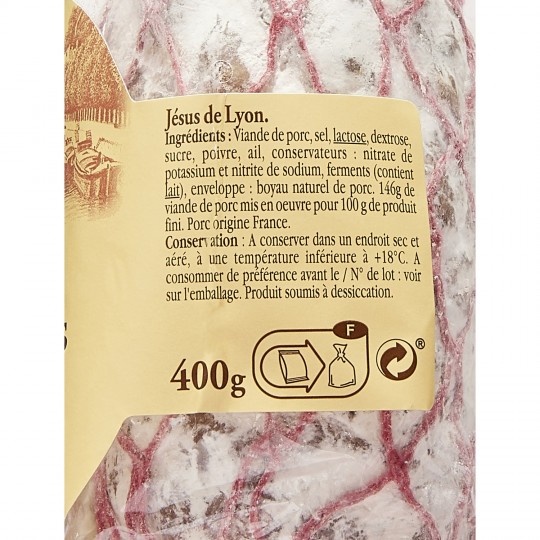 Jésus Véritable de Lyon à la piece (400g)