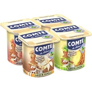  Yoplait Aromatisé Mixé Ananas Goyave Vanille Coco - 4 x 125 g