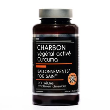 CHARBON VEGETAL ACTIVE CURCUMA 120 G