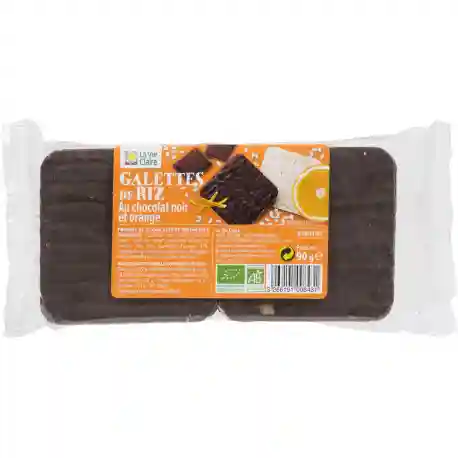 Galette de riz choco noir orange 100g - La Vie Claire